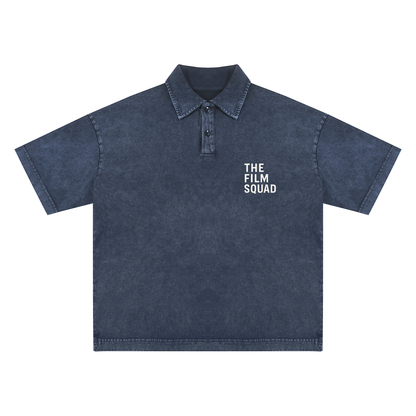 Heavyweight Snow-Washed Polo T-Shirt