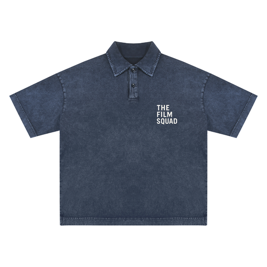 Heavyweight Snow-Washed Polo T-Shirt