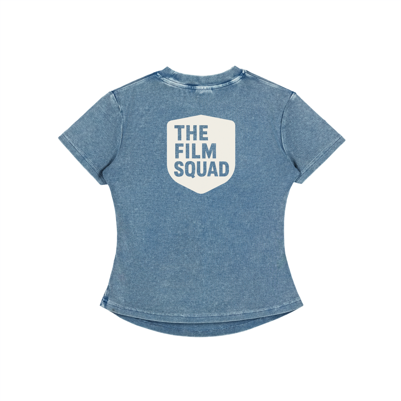 Vintaged-Wash Bodycon Cotton T-Shirt